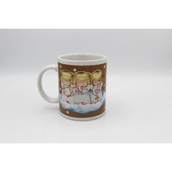 VTG Hallmark Christmas Set Of 2 Musical Angel Trio Coffee Mugs - Picture 2 of 7